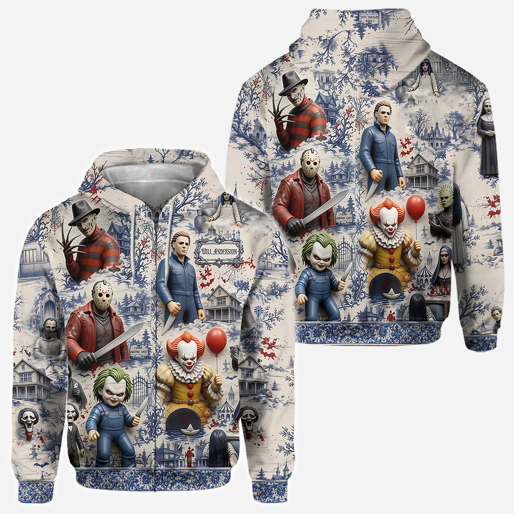Horror Fan - Personalized Horror Character All Over Shirt