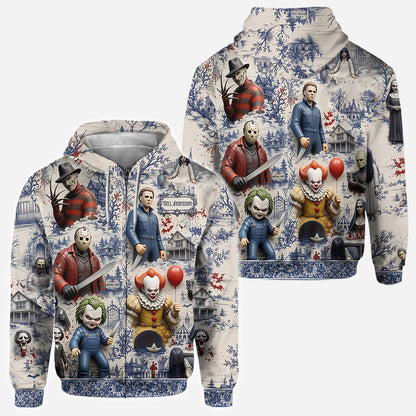 Horror Fan - Personalized Horror Character All Over Shirt