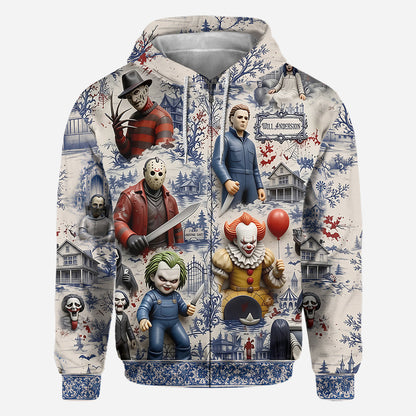 Horror Fan - Personalized Horror Character All Over Shirt