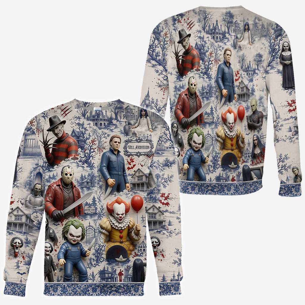 Horror Fan - Personalized Horror Character All Over Shirt