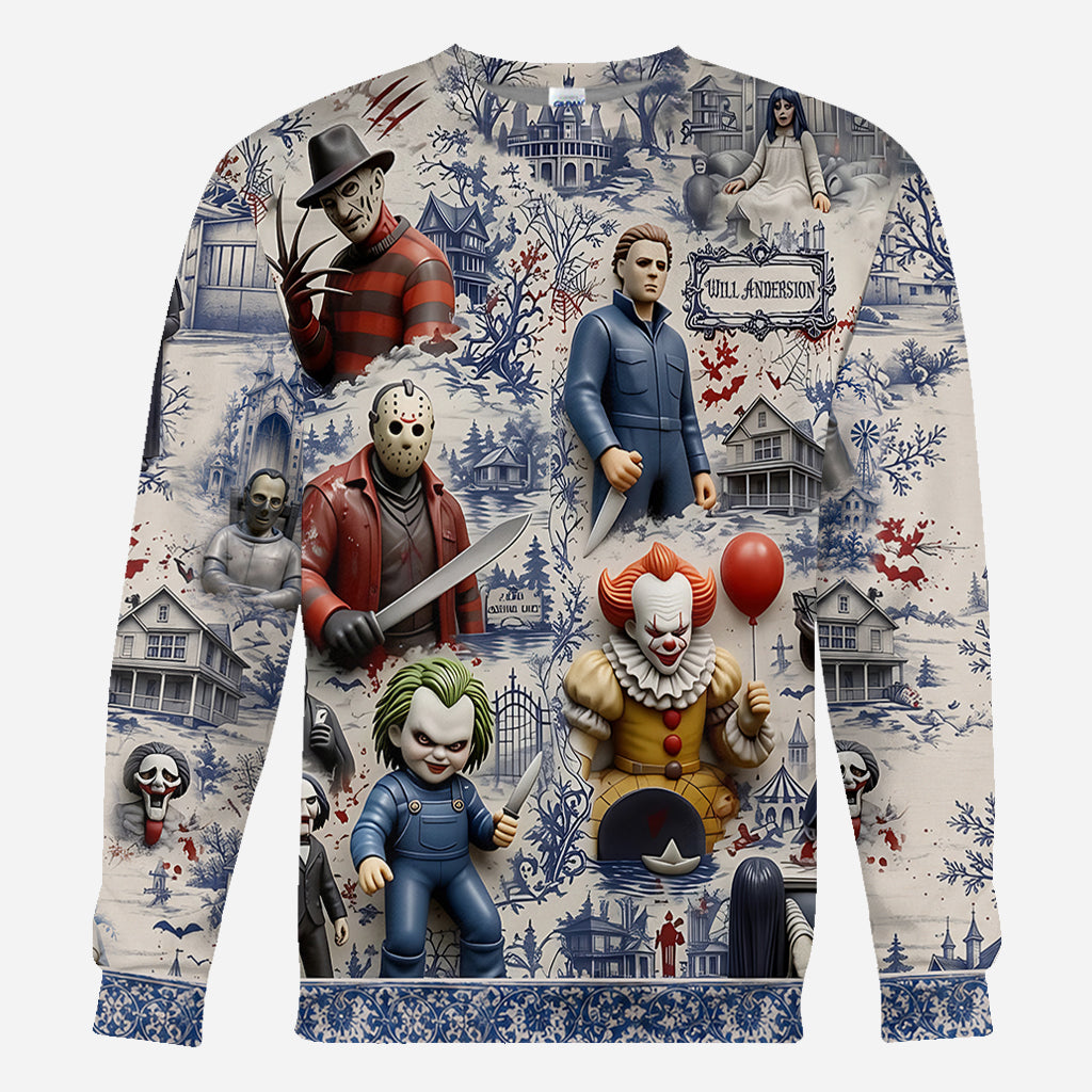 Horror Fan - Personalized Horror Character All Over Shirt