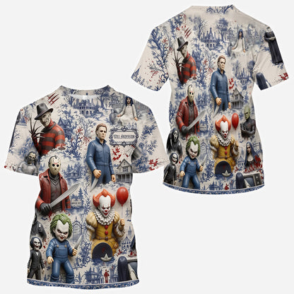 Horror Fan - Personalized Horror Character All Over Shirt
