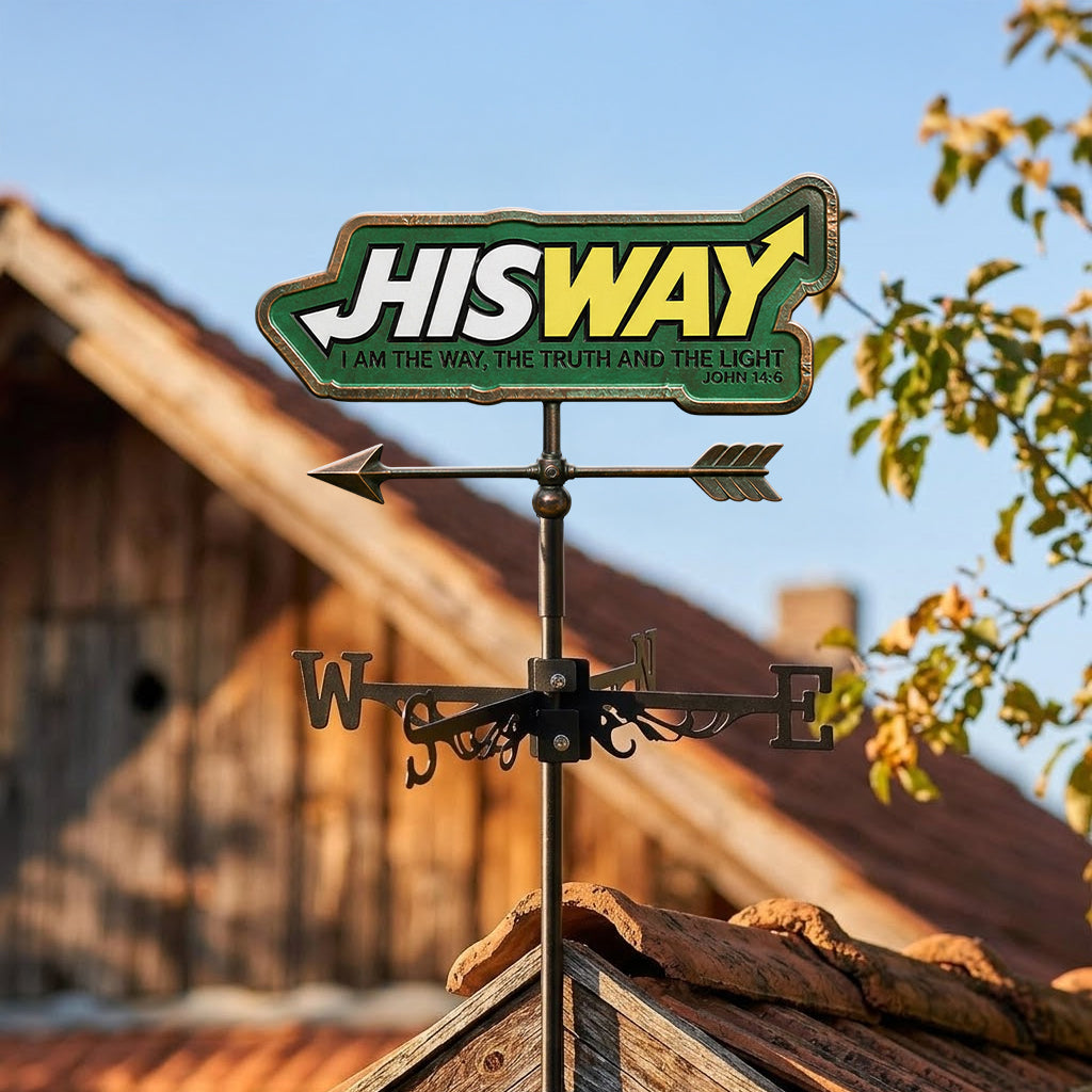 His Way - Christian Weather Vane