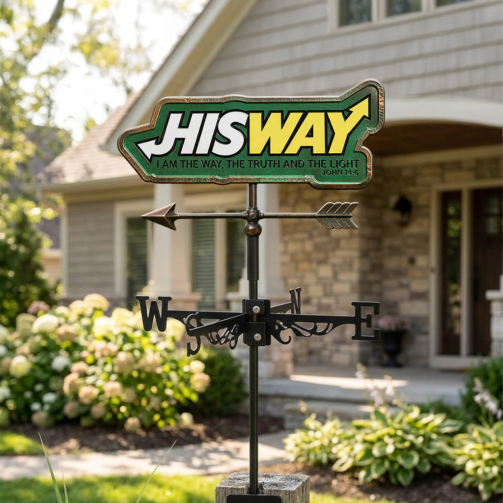 His Way - Christian Weather Vane