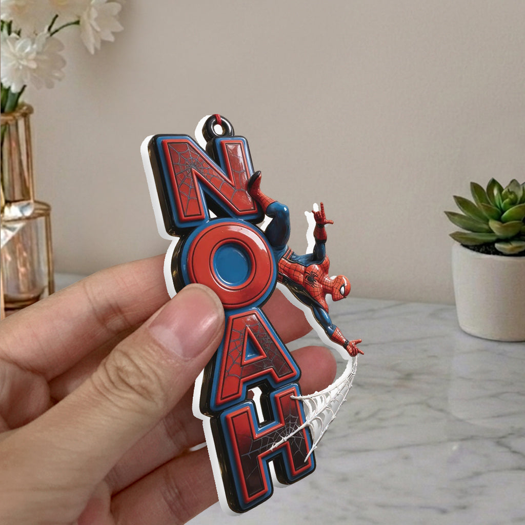 Amazing Spider Name Letter - Personalized Spider Premium 3D Ornament