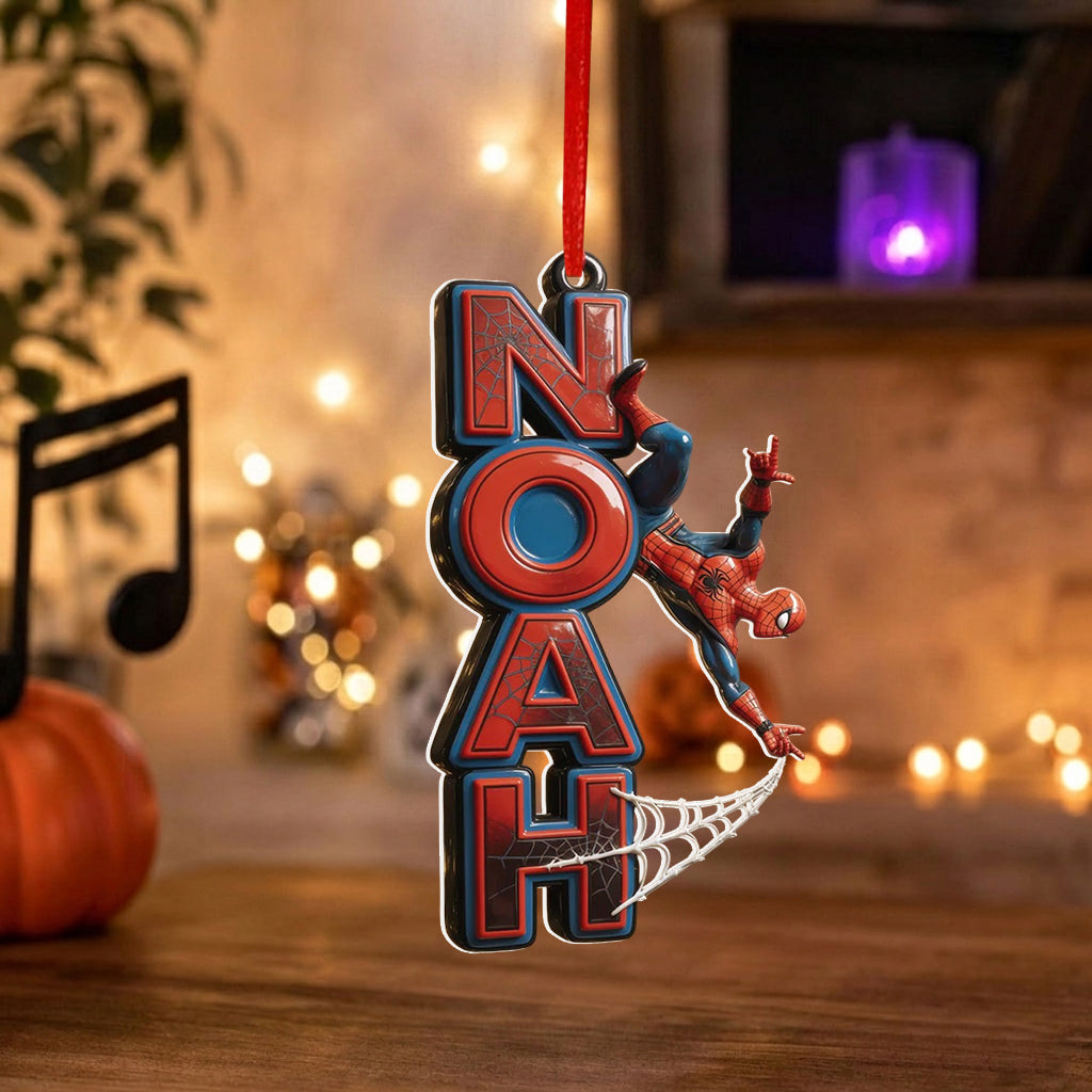 Amazing Spider Name Letter - Personalized Spider Premium 3D Ornament
