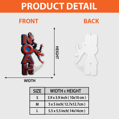 Amazing Spider Name Letter - Personalized Spider Premium 3D Ornament