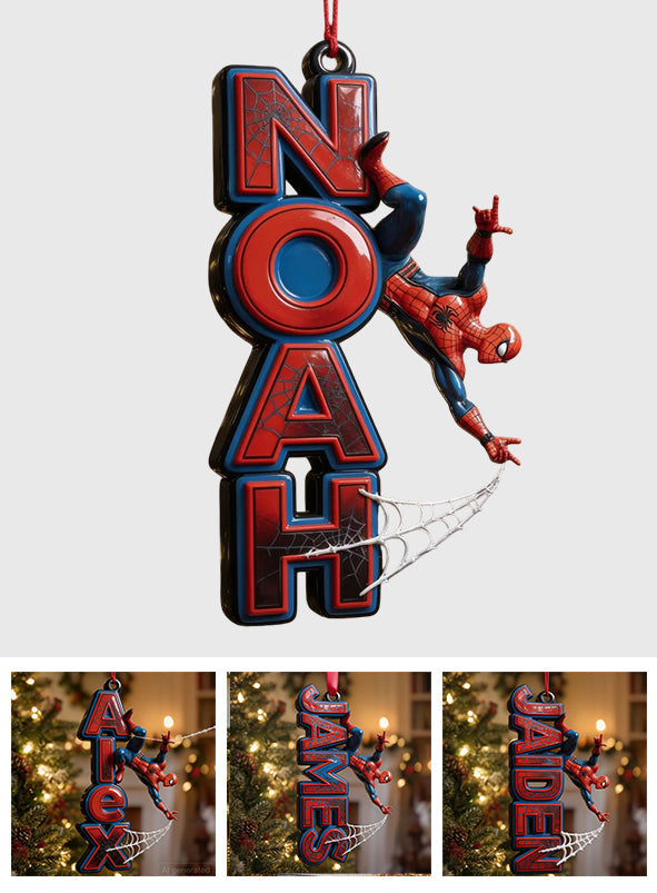 Amazing Spider Name Letter - Personalized Spider Premium 3D Ornament