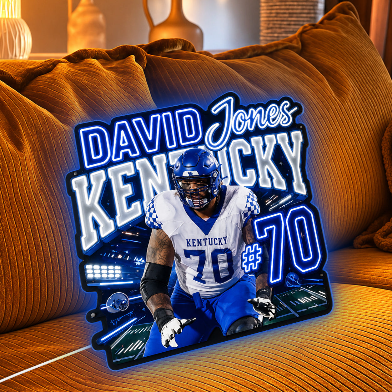 Game Day - Personalized Football Neon LED Light Sign
