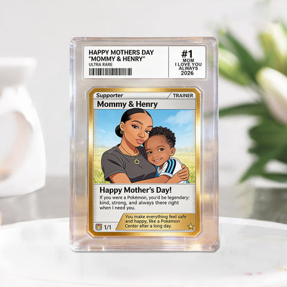 Super No1 Mom - Personalized Monster Trainer Custom Shaped Acrylic Plaque
