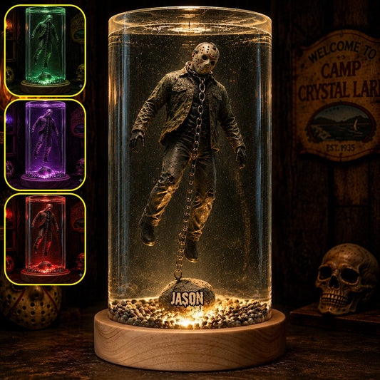 Horror Movies Scenes - Personalized Horror Character Shaped Plaque Light Base