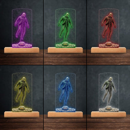 Horror Movies Scenes - Personalized Horror Character Shaped Plaque Light Base