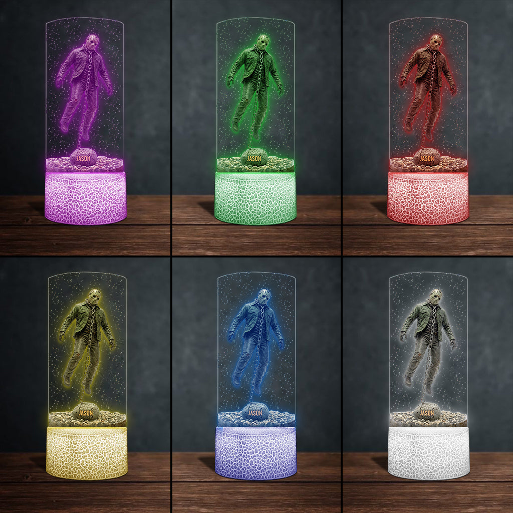 Horror Movies Scenes - Personalized Horror Character Shaped Plaque Light Base