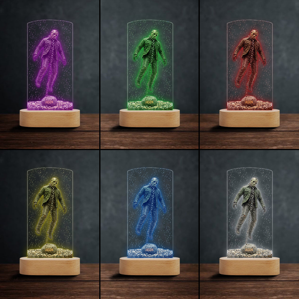 Horror Movies Scenes - Personalized Horror Character Shaped Plaque Light Base