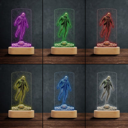 Horror Movies Scenes - Personalized Horror Character Shaped Plaque Light Base