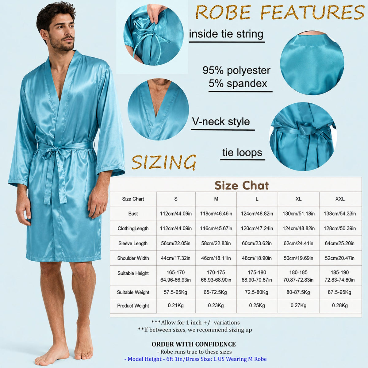 A Lot Of Care - Personalized Weed Satin Robe