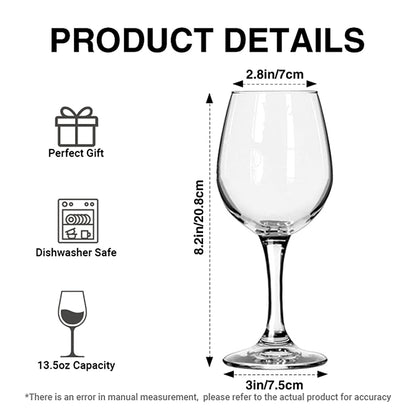 Horrors Characters - Personalized Horror Character Wine Glass With Long Stem