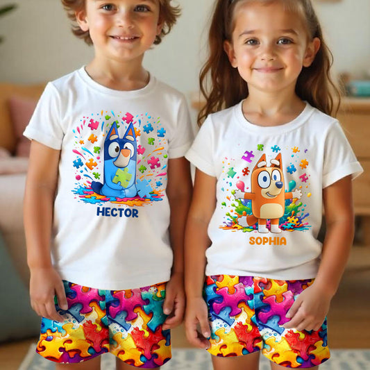 Accept Love Understand - Personalized Autism Awareness Kid T-shirt & Shorts