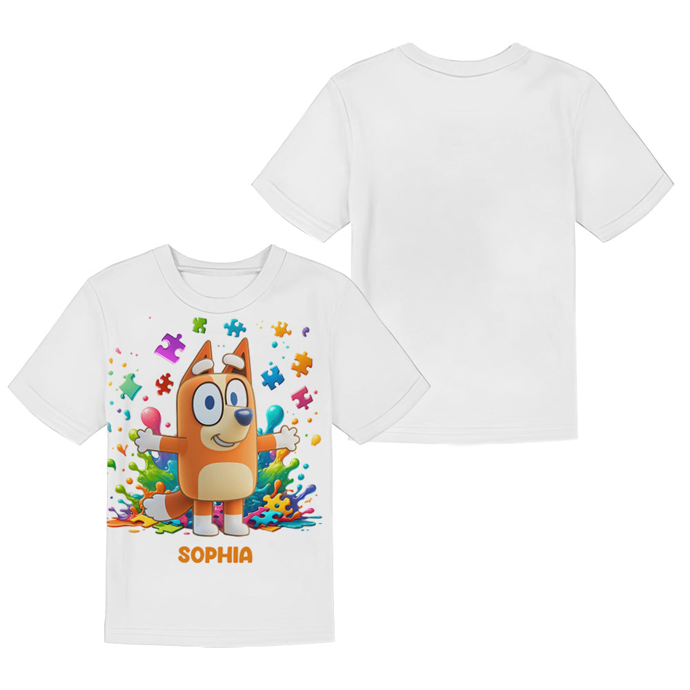 Accept Love Understand - Personalized Autism Awareness Kid T-shirt & Shorts