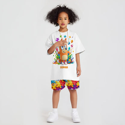 Accept Love Understand - Personalized Autism Awareness Kid T-shirt & Shorts