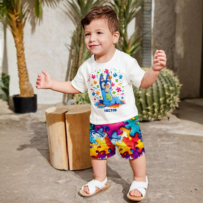 Accept Love Understand - Personalized Autism Awareness Kid T-shirt & Shorts