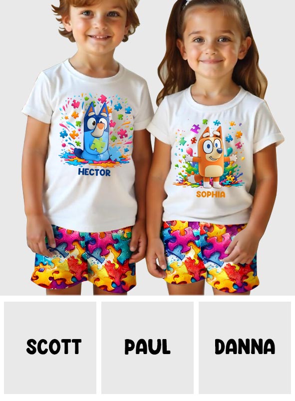 Accept Love Understand - Personalized Autism Awareness Kid T-shirt & Shorts