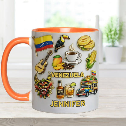 Stand Strong Venezuela - Personalized Expats Accent Mug