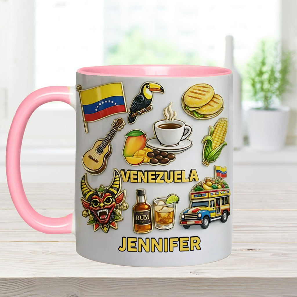 Stand Strong Venezuela - Personalized Expats Accent Mug