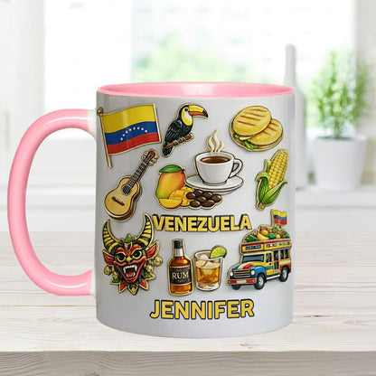 Stand Strong Venezuela - Personalized Expats Accent Mug