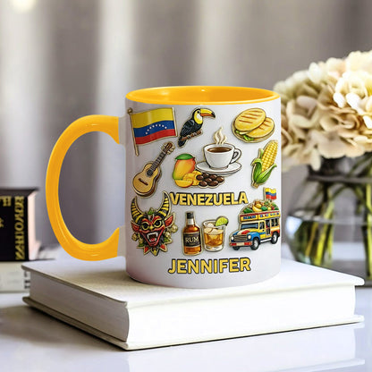 Stand Strong Venezuela - Personalized Expats Accent Mug