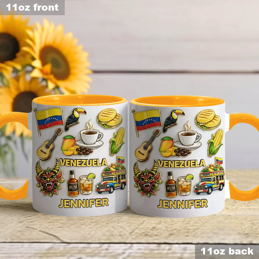 Stand Strong Venezuela - Personalized Expats Accent Mug