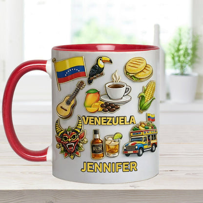 Stand Strong Venezuela - Personalized Expats Accent Mug