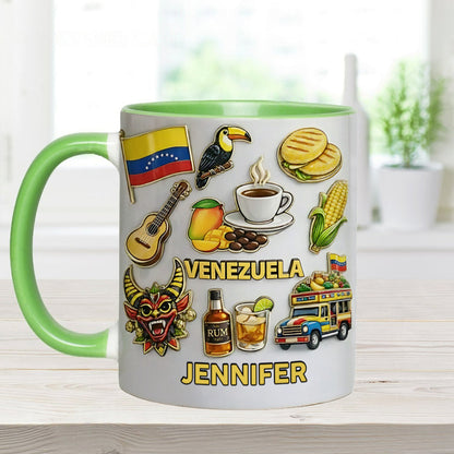 Stand Strong Venezuela - Personalized Expats Accent Mug