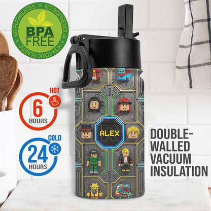 Role Play Game - Personalized 3D Gaming Kids Water Bottle