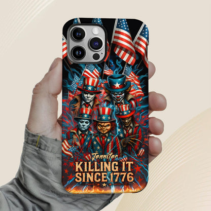 Killing It Since 1776 - Personalized Full Print Phone Case