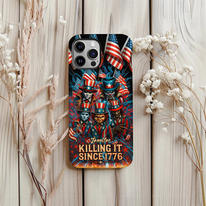 Killing It Since 1776 - Personalized Full Print Phone Case