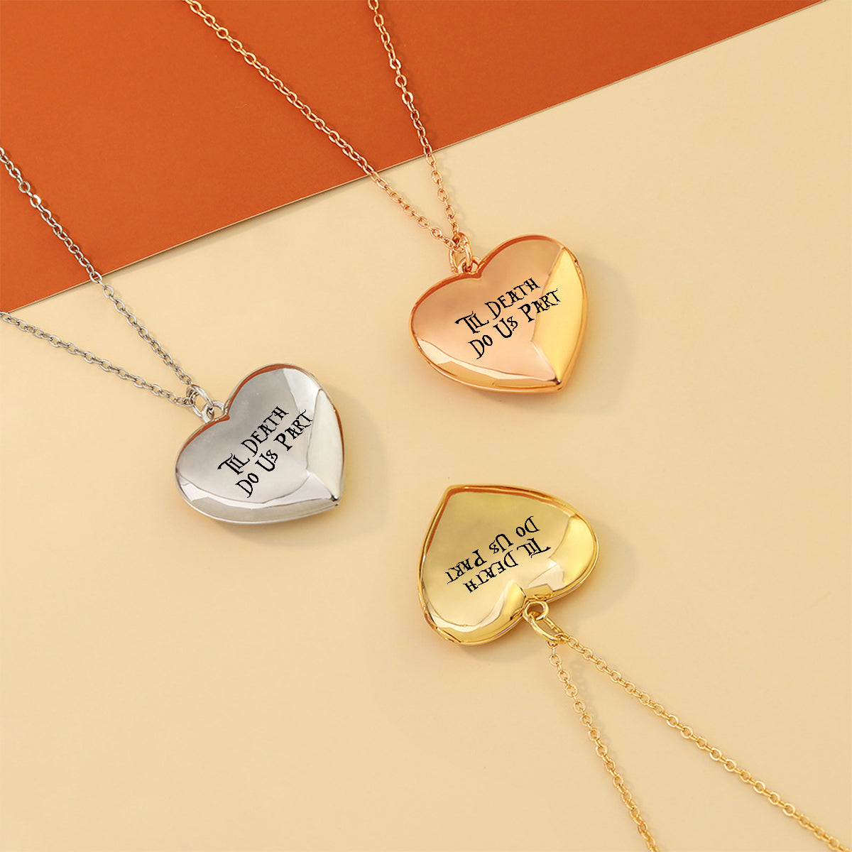 Til Death Do Us Part - Personalized Nightmare Locket Pendant Necklace
