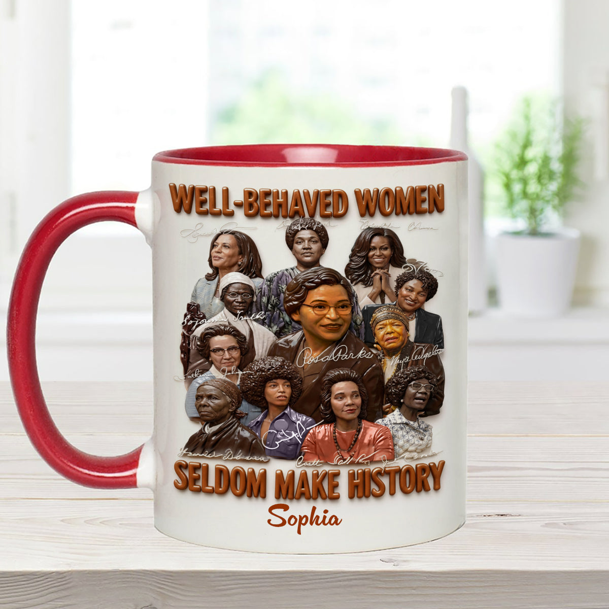 Black History Month, Juneteenth, Black People - Personalized African American Set Accent Mug with Acrylic Stirrers