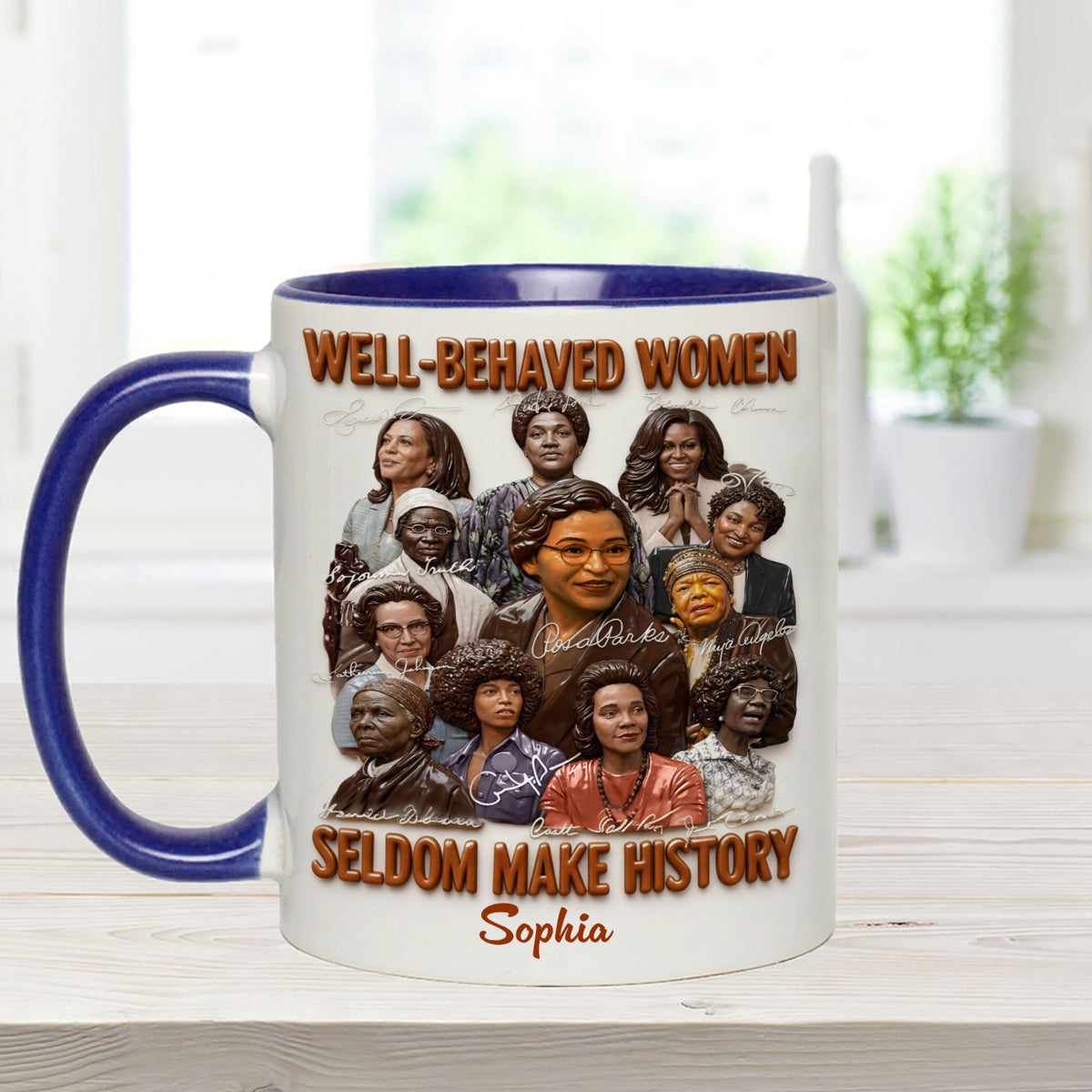 Black History Month, Juneteenth, Black People - Personalized African American Set Accent Mug with Acrylic Stirrers