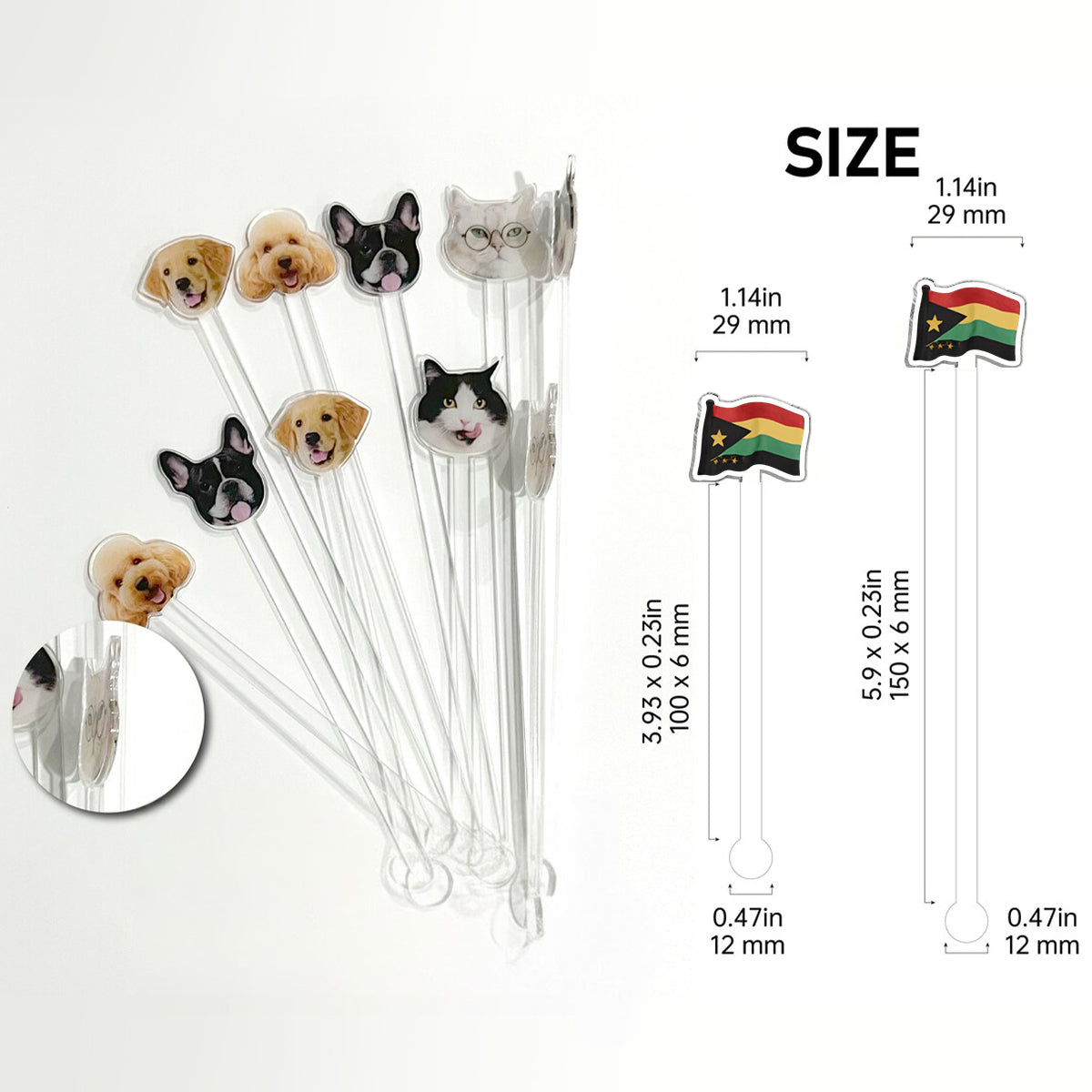 Black History Month, Juneteenth, Black People - Personalized African American Set Accent Mug with Acrylic Stirrers