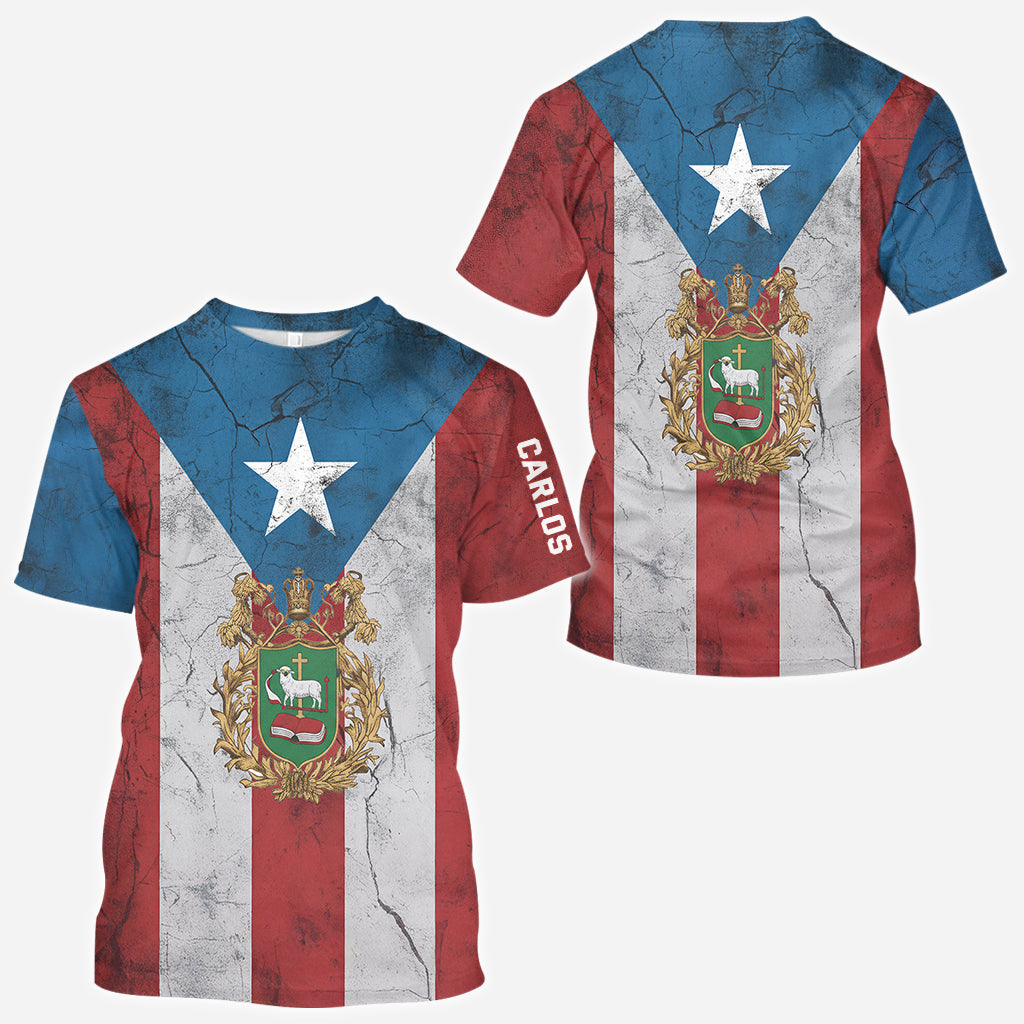 Puerto Rico Pride - Personalized Expats All Over Shirt