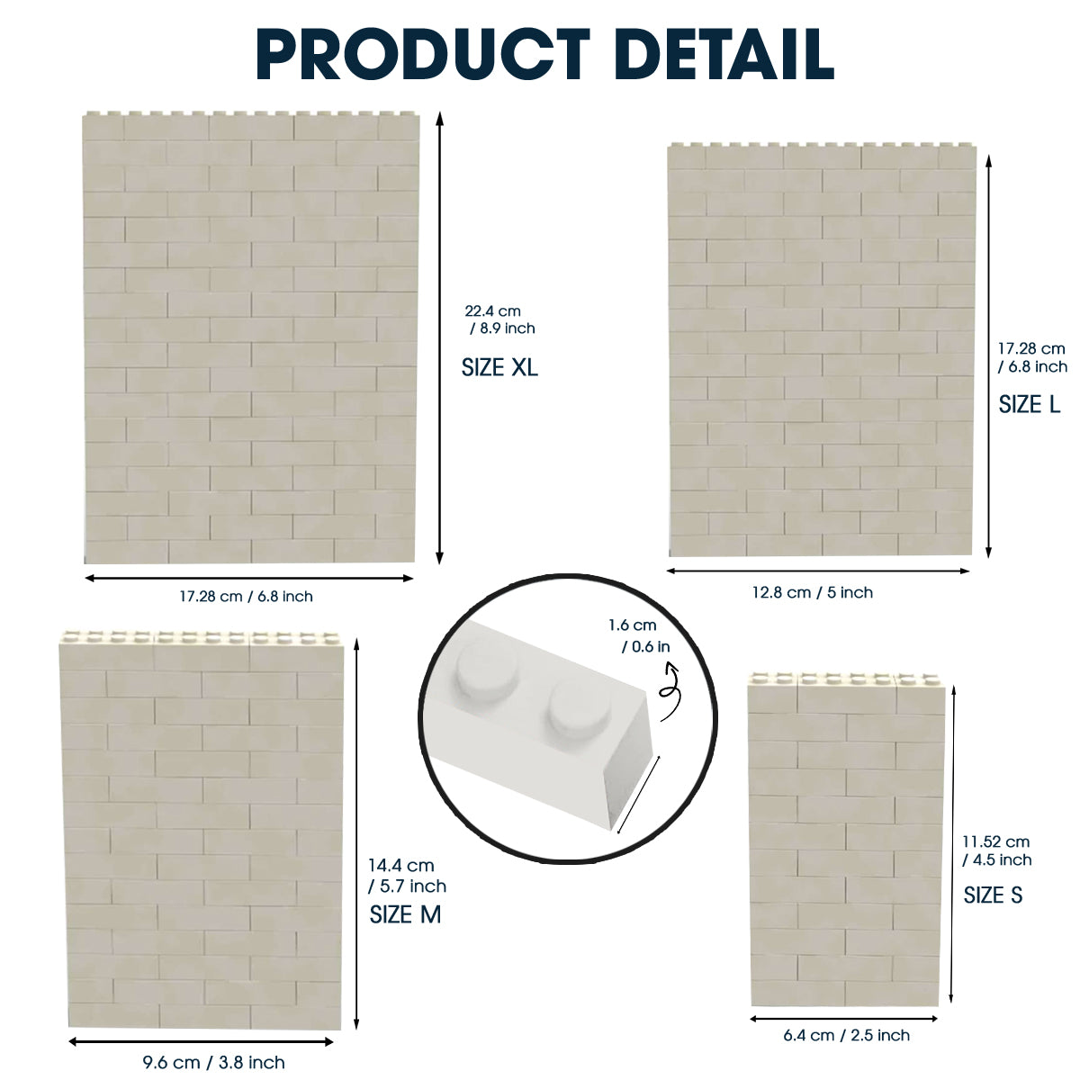 Super Dad - Personalized Seven Balls Vertical Rectangle Building Brick Blocks Printed On Both Sides