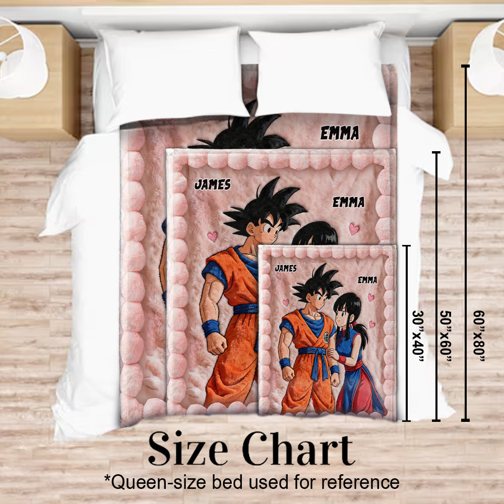 You And Me - Personalized Seven Balls Blanket