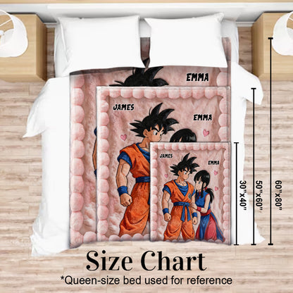 You And Me - Personalized Seven Balls Blanket