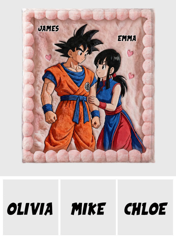 You And Me - Personalized Seven Balls Blanket