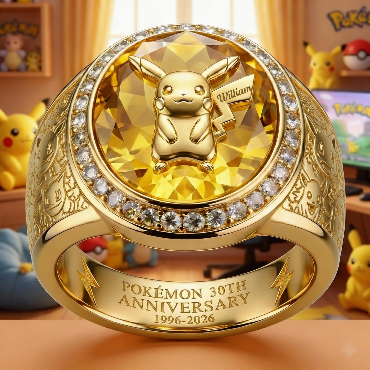 30th Anniversary - Personalized Monster Trainer Signet Ring