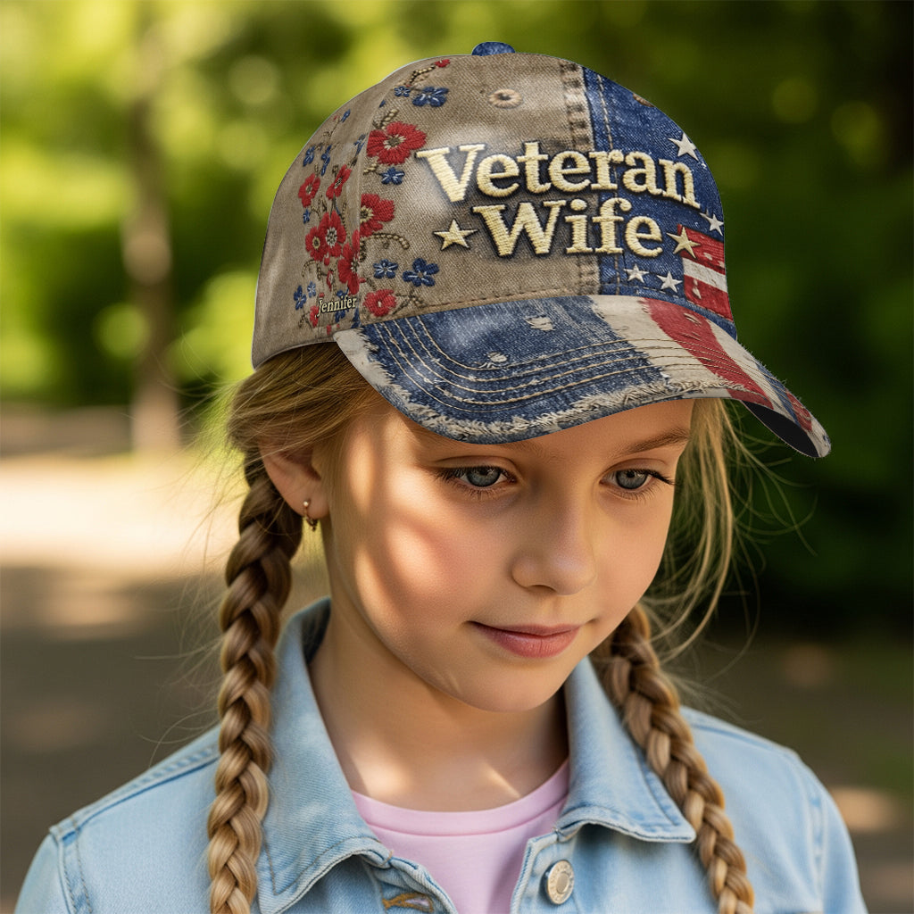 Veteran Wife - Personalized Veteran Classic Cap