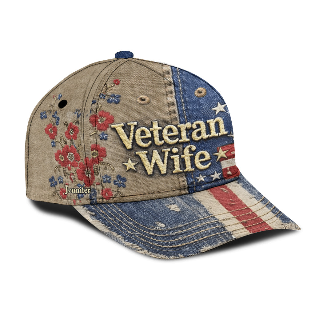 Veteran Wife - Personalized Veteran Classic Cap