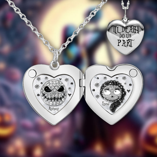 Til Death Do Us Part - Personalized Nightmare Locket Pendant Necklace