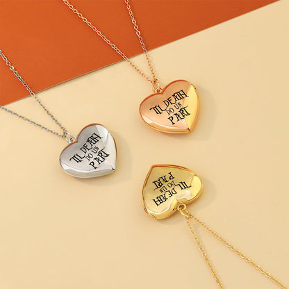 Til Death Do Us Part - Personalized Nightmare Locket Pendant Necklace